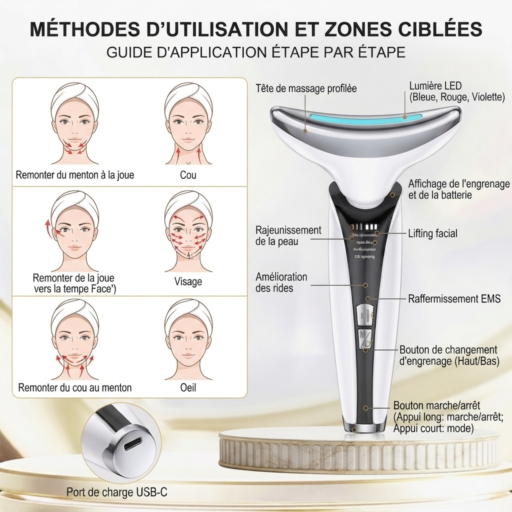 Lift Pro™ — Appareil Anti-Âge Visage & Cou